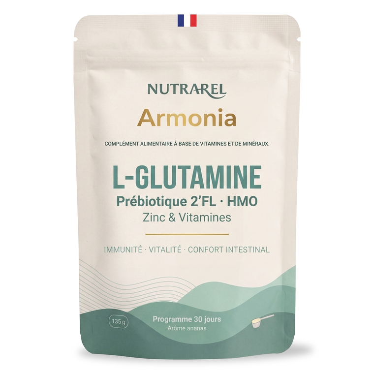 Sachet Armonia Nutrarel, complément alimentaire en poudre pour le confort intestinal