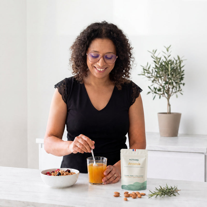Zahra préparant Armonia dans sa cuisine